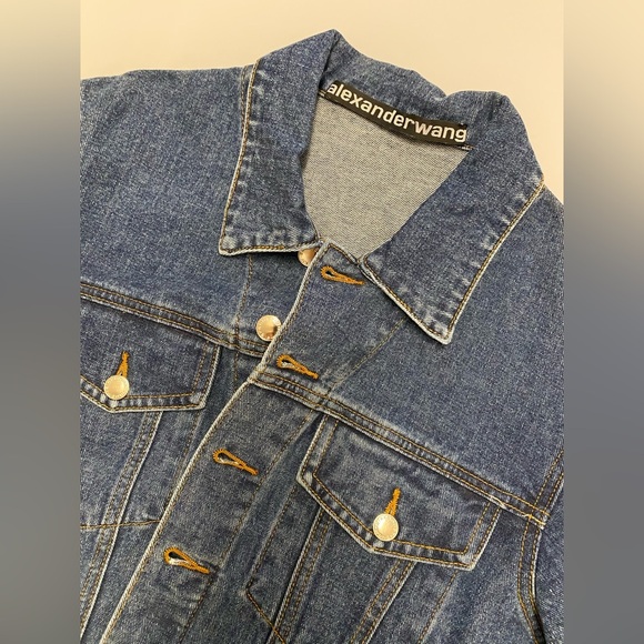 Alexander Wang Indigo Denim Jacket - Picture 4 of 8